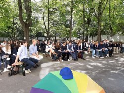 Schulanfangsgebet im Wäldchen