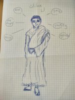 Schülerzeichnung zur Catilinarischen Verschwörung