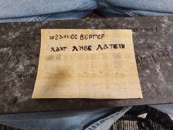 Write like an Egyptian - Latein 3. Klasse