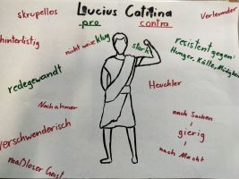 Schülerzeichnung zur Catilinarischen Verschwörung