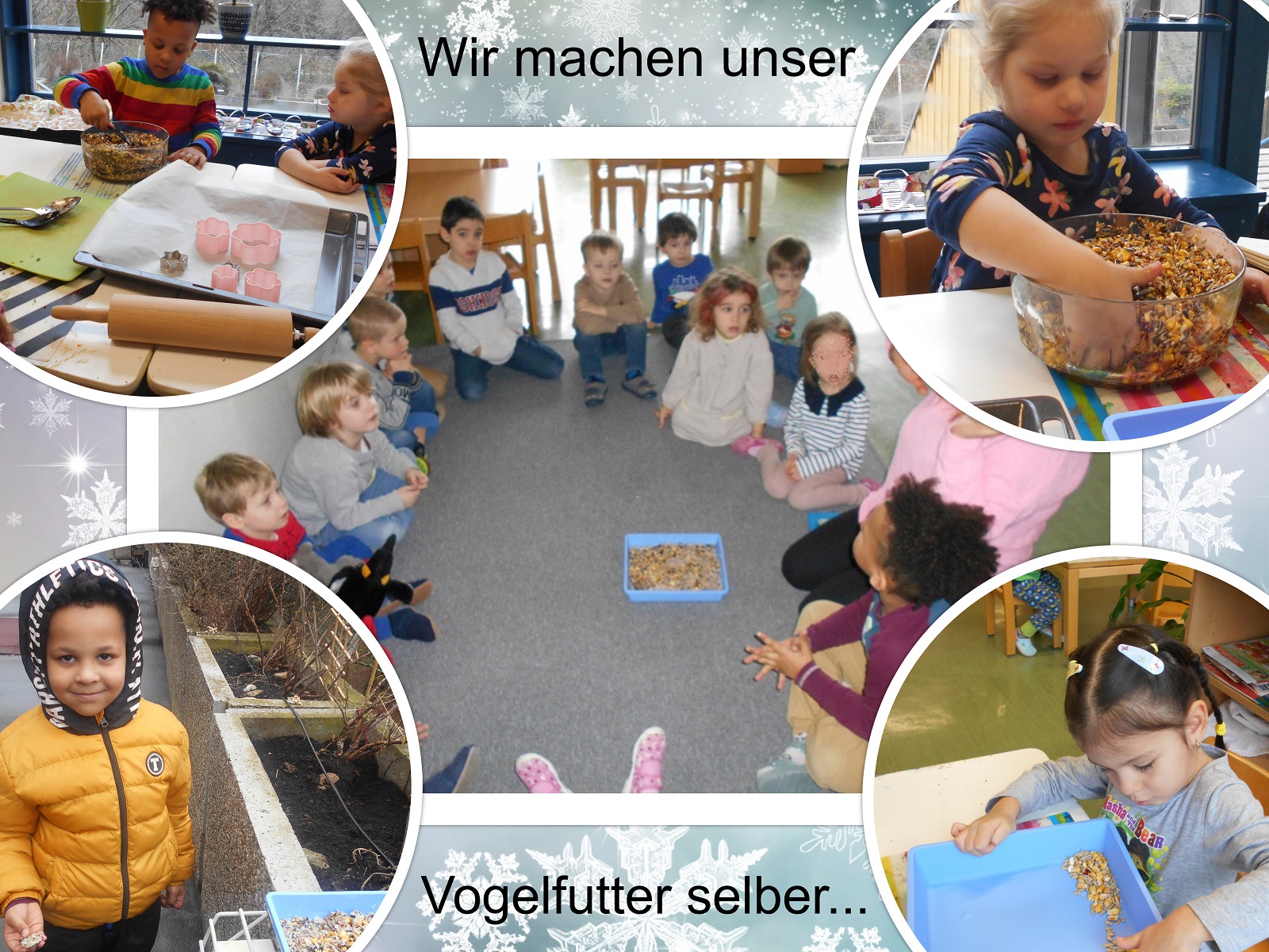 Vogelfuttercollage