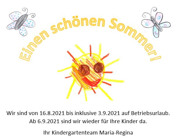 Wir wünschen einen schönen Sommer